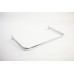 Garment Rail (D Rail) - Chrome 