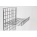 Gridwall Flat Shelf With Lip - Chrome