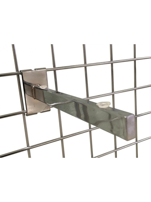 Gridwall Glass Shelf Brackets 250mm - Chrome