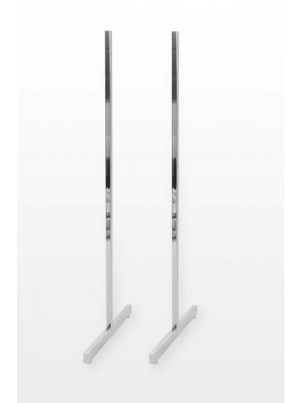 Gridwall Heavy Duty T-Legs (Pair) - Chrome