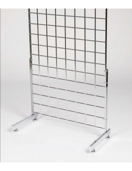 Gridwall Standard L-Legs (Pair) - Chrome