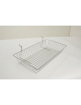 Multi-fit Basket Shallow 600 x 300 x 100mm - Chrome