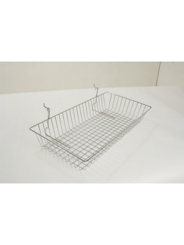 Multi-fit Basket Shallow 600 x 300 x 100mm - Chrome