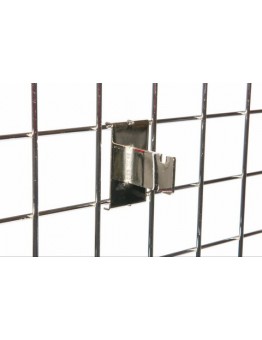 Gridwall One Notch Bracket - Chrome