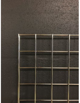 Gridwall Panel 1525 H x 610mm W (5') - Chrome