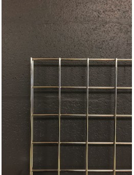 Gridwall Panel 1525 H x 610mm W (5') - Chrome