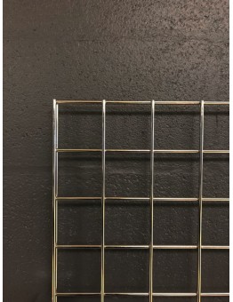 Gridwall Panel 1830 H x 610mm W (6') - Chrome