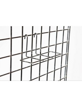 Gridwall Shoe Shelf - Chrome