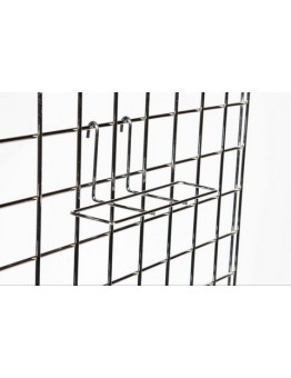 Gridwall Shoe Shelf - Chrome