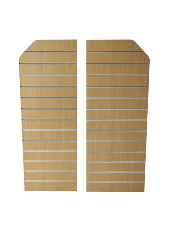 Slatted Promotional End Panels c/w 1 x Canted Corner (Pair)