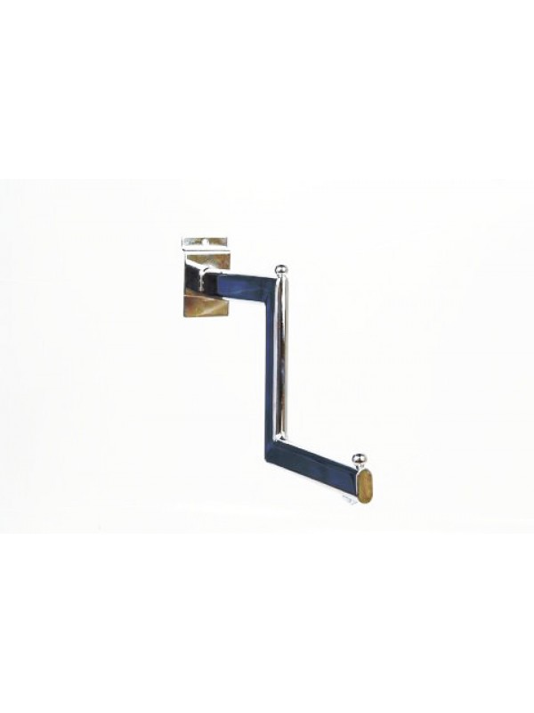 Slatwall Stepped Arm FSO - Chrome