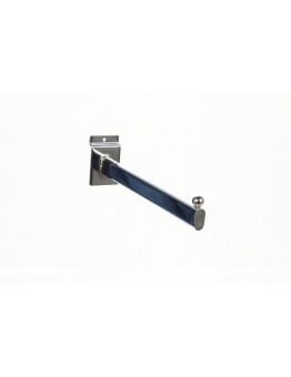 Slatwall Straight Arm 300mm FSO - Chrome