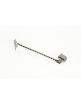 Slatwall Support Arm For D Rail - Chrome